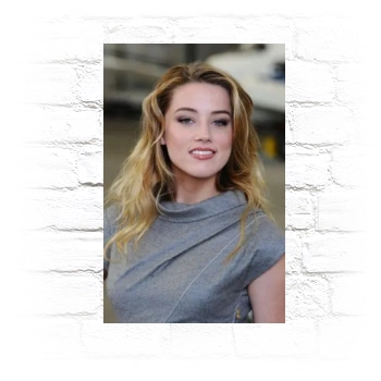 Amber Heard Metal Wall Art