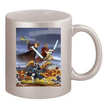 Star Wars: Clone Wars (2003) 11oz Metallic Silver Mug