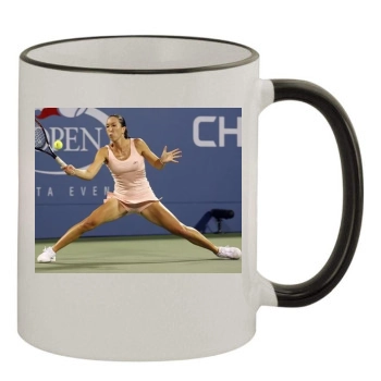 Jelena Jankovic 11oz Colored Rim & Handle Mug