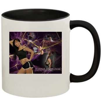 Jelena Jankovic 11oz Colored Inner & Handle Mug