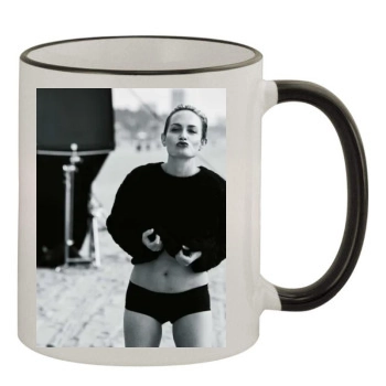 Amber Valletta 11oz Colored Rim & Handle Mug