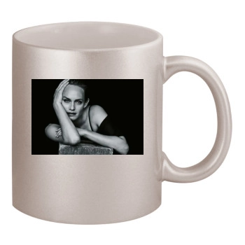 Amber Valletta 11oz Metallic Silver Mug