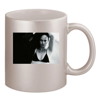 Amber Valletta 11oz Metallic Silver Mug