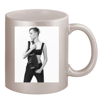 Amber Valletta 11oz Metallic Silver Mug