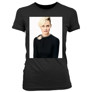 Amber Valletta Women's Junior Cut Crewneck T-Shirt