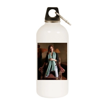 Amy Adams White Water Bottle With Carabiner