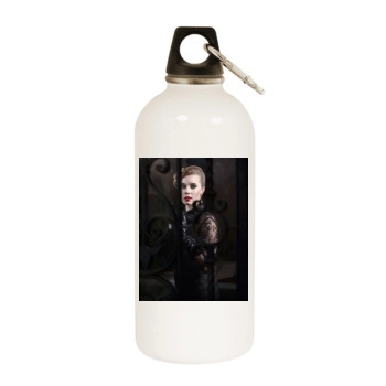 Amy Adams White Water Bottle With Carabiner