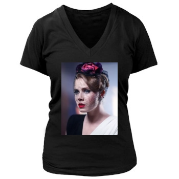 Amy Adams Women's Deep V-Neck TShirt