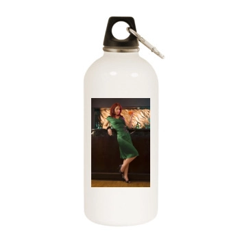 Amy Nuttall White Water Bottle With Carabiner