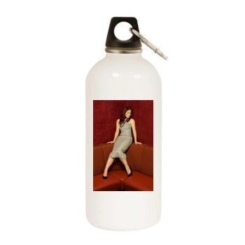 Amy Nuttall White Water Bottle With Carabiner