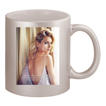 Anja Rubik 11oz Metallic Silver Mug