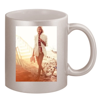 Anja Rubik 11oz Metallic Silver Mug