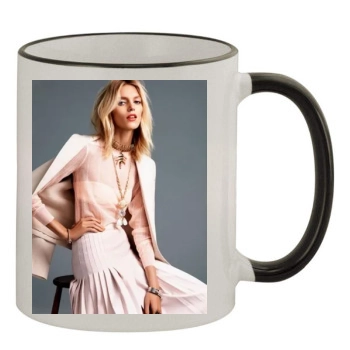 Anja Rubik 11oz Colored Rim & Handle Mug