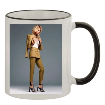 Anja Rubik 11oz Colored Rim & Handle Mug