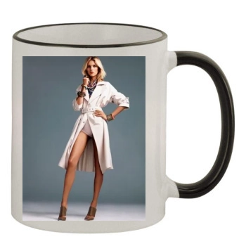 Anja Rubik 11oz Colored Rim & Handle Mug