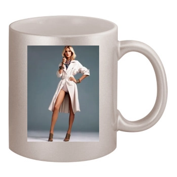 Anja Rubik 11oz Metallic Silver Mug