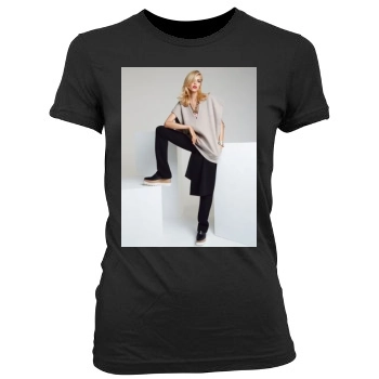 Anja Rubik Women's Junior Cut Crewneck T-Shirt