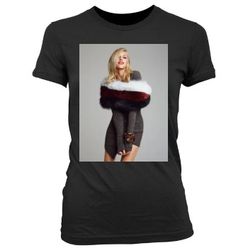 Anja Rubik Women's Junior Cut Crewneck T-Shirt