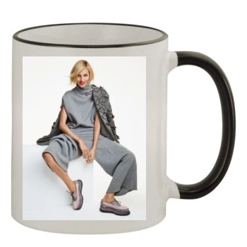 Anja Rubik 11oz Colored Rim & Handle Mug