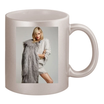 Anja Rubik 11oz Metallic Silver Mug