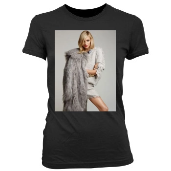 Anja Rubik Women's Junior Cut Crewneck T-Shirt