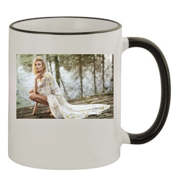 Anja Rubik 11oz Colored Rim & Handle Mug