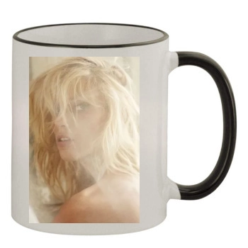 Anja Rubik 11oz Colored Rim & Handle Mug