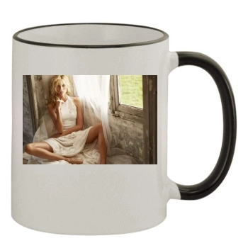 Anja Rubik 11oz Colored Rim & Handle Mug