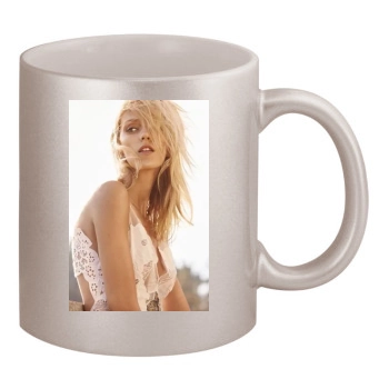 Anja Rubik 11oz Metallic Silver Mug