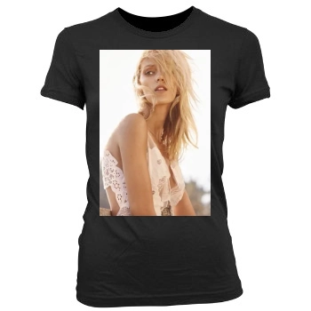 Anja Rubik Women's Junior Cut Crewneck T-Shirt