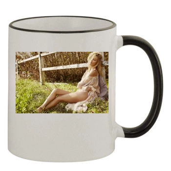 Anja Rubik 11oz Colored Rim & Handle Mug