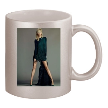 Anja Rubik 11oz Metallic Silver Mug