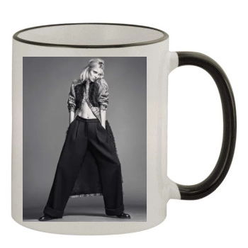 Anja Rubik 11oz Colored Rim & Handle Mug