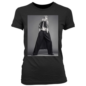 Anja Rubik Women's Junior Cut Crewneck T-Shirt