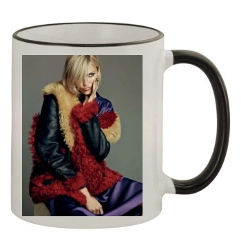 Anja Rubik 11oz Colored Rim & Handle Mug