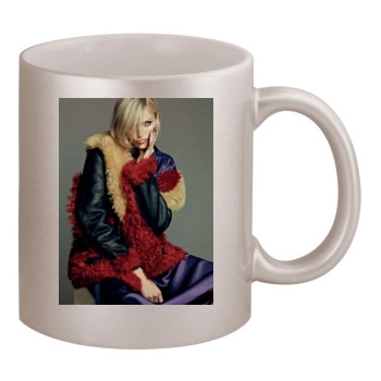 Anja Rubik 11oz Metallic Silver Mug