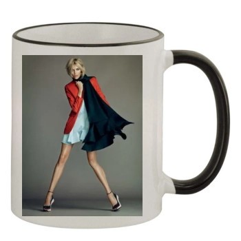 Anja Rubik 11oz Colored Rim & Handle Mug