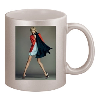 Anja Rubik 11oz Metallic Silver Mug