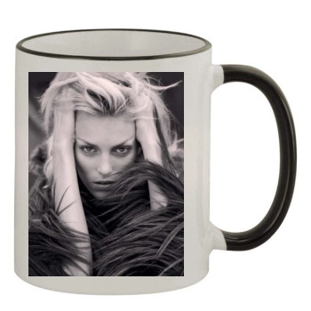 Anja Rubik 11oz Colored Rim & Handle Mug