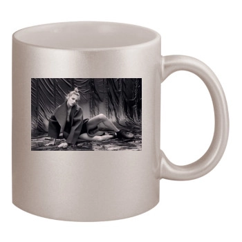 Anja Rubik 11oz Metallic Silver Mug