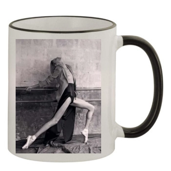 Anja Rubik 11oz Colored Rim & Handle Mug