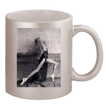 Anja Rubik 11oz Metallic Silver Mug