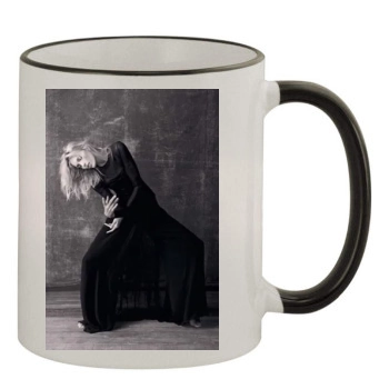 Anja Rubik 11oz Colored Rim & Handle Mug