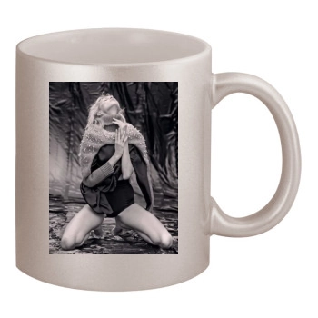 Anja Rubik 11oz Metallic Silver Mug