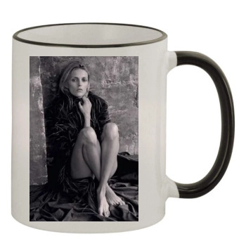 Anja Rubik 11oz Colored Rim & Handle Mug