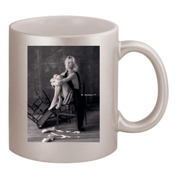 Anja Rubik 11oz Metallic Silver Mug