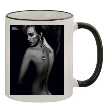 Anja Rubik 11oz Colored Rim & Handle Mug