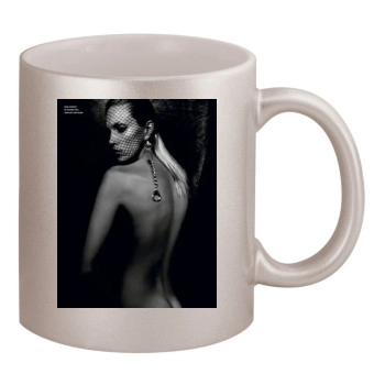 Anja Rubik 11oz Metallic Silver Mug