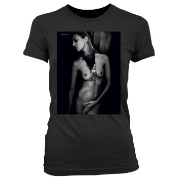 Anja Rubik Women's Junior Cut Crewneck T-Shirt