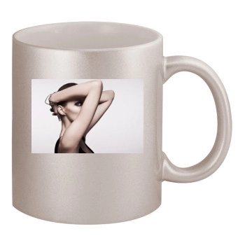 Anja Rubik 11oz Metallic Silver Mug